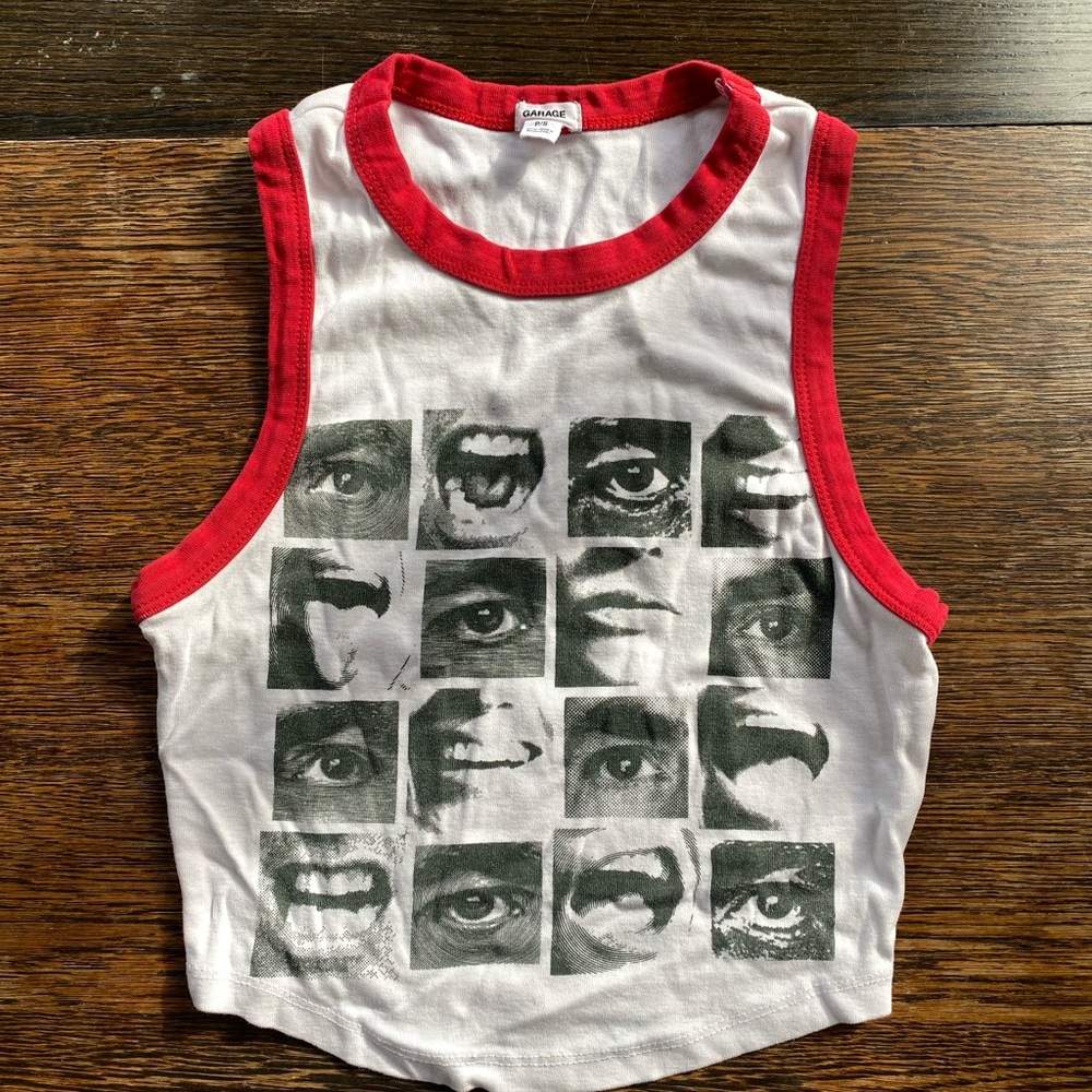 Garage Small Graphic Crop Tank